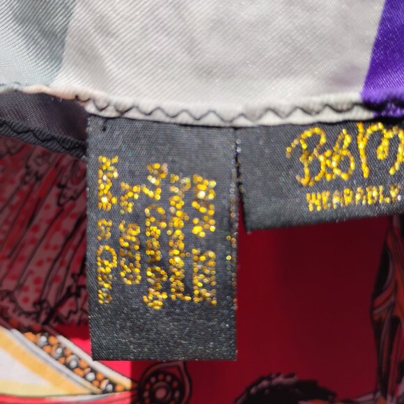 Rare Vintage Bob Mackie “Wearable Art” Silk Scarves 36×36 in, Mint with Original - Picture 5 of 10